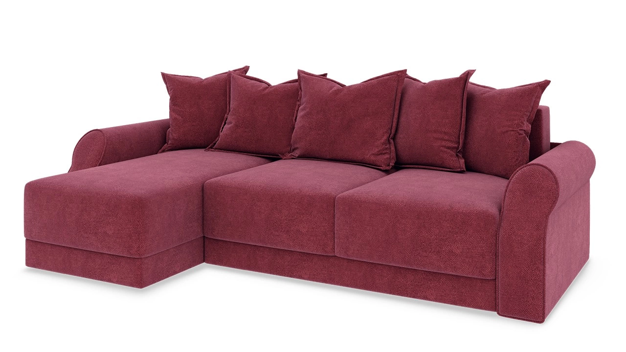 Диван Угловой Люксор Т1 Разные Цвета/Д-2620 х Ш-1650 х В-830 мм