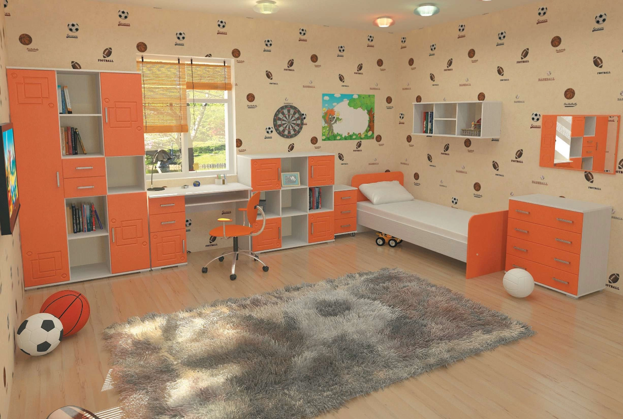 Детский Гарнитур Индиго с Матрасом в Подарок Вариант-1 