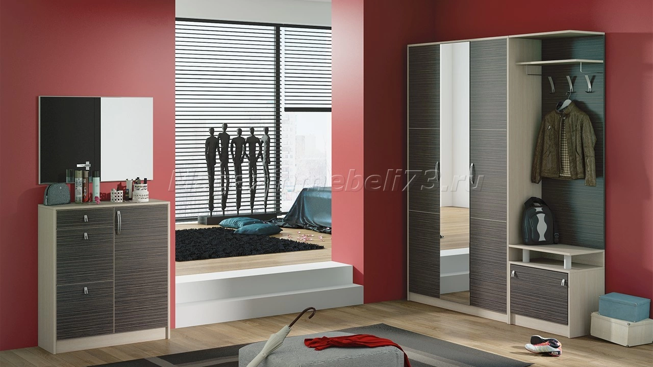 Набор мебели для прихожей «Нова» №2 ГН-156.002