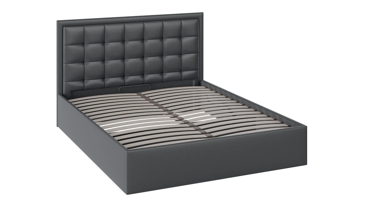 Кровать «Ника» c мягкой обивкой и подъемным механизмом/Разные Цвета