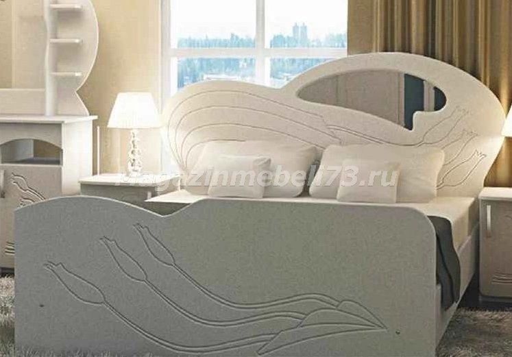Грация Кровать с Матрасом МДФ