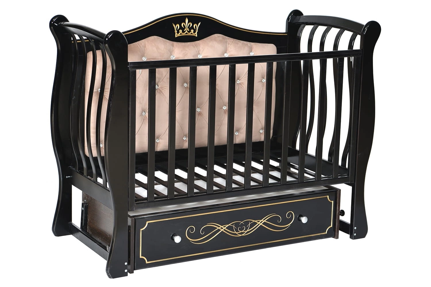 Кроватка "Luiza 333" с мягкой спинкой