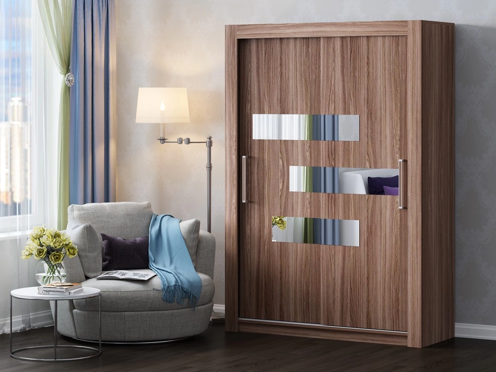 Шкаф-Купе Альба-12 (Ш-1500 х В-2220 х Г-616 мм)/Разные Цвета