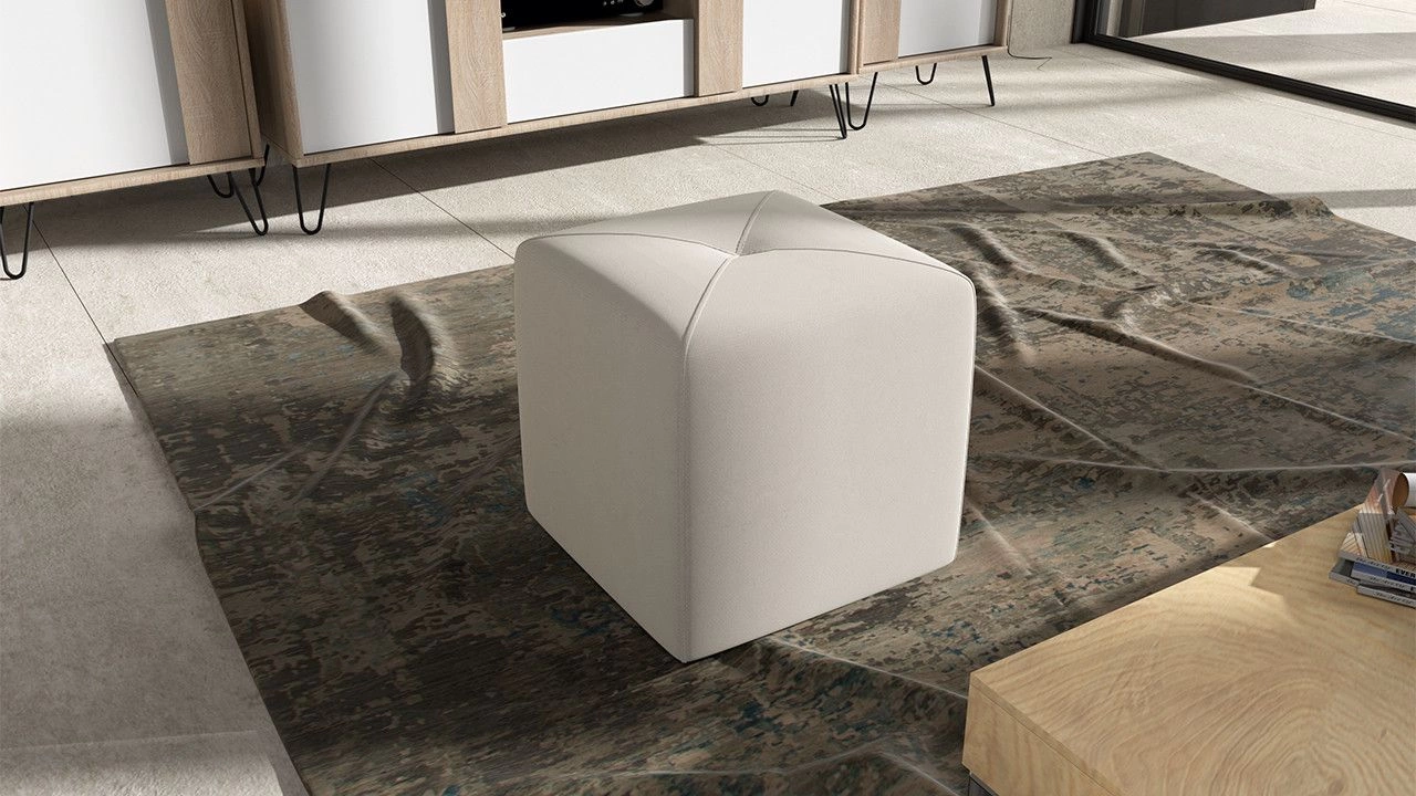 Пуф Тип 6 (Велюр Бежевый)