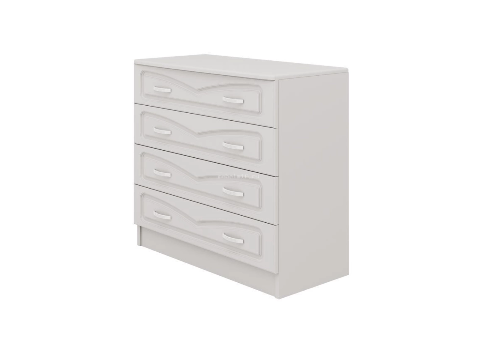 Комод Настя-1 МДФ (Ш-900 x В-816 x Г-400 мм)/Белый Глянец