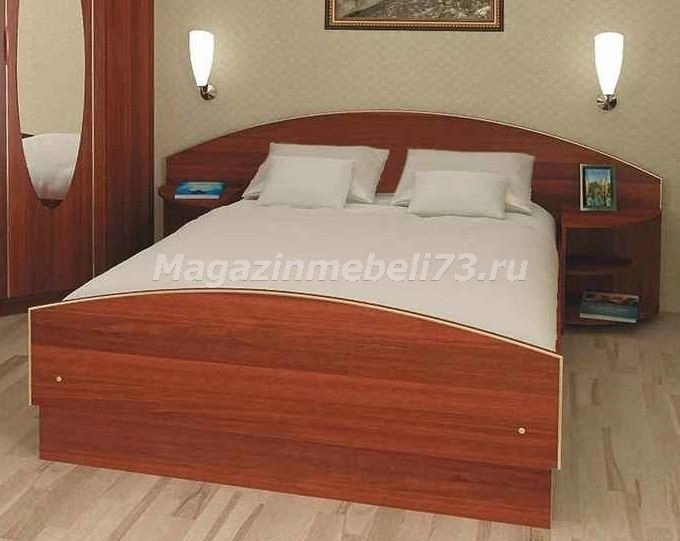 Флорена Кровать с Тумбами и Матрасом ЛДСП