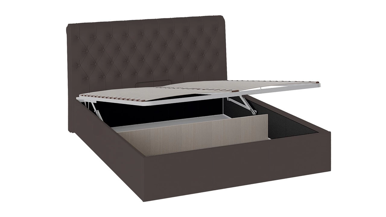 Кровать «Скарлет» с мягким изголовьем и подъемным механизмом/Разные Цвета и Размеры