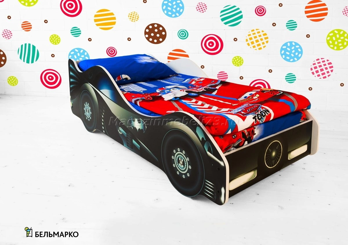 Детская кровать-тачка БЭТМОБИЛЬ