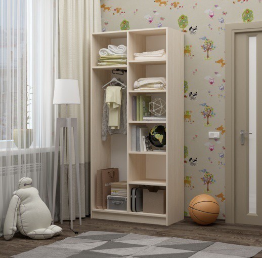 Шкаф Ириска-9 МДФ (Ш-1000 х В-2000 х Г-440 мм)/Разные Цвета