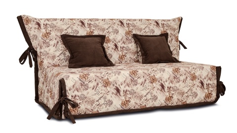 Диван «Вена» (145х200/160х200) (Vintage 08 (велюр), кант Galaxy 04 (велюр) темно-коричневый)