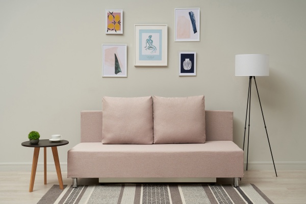 Диван еврокнижка Этно лайт бежевый