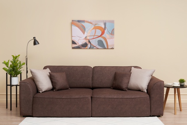 Диван еврокнижка Имир SE коричневый