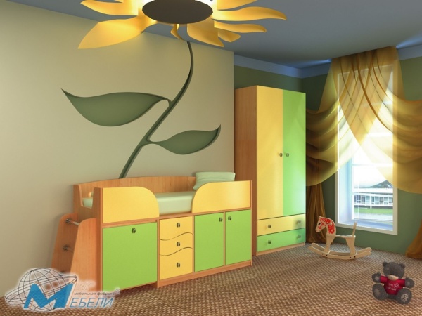 Детская Бемби-5 с Матрасом в Подарок/Разные Цвета