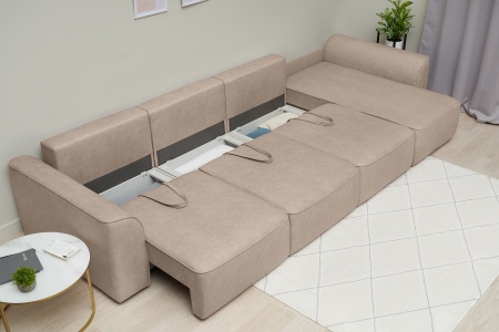 Диван угловой еврокнижка Имир MODOOL MAX бежевый