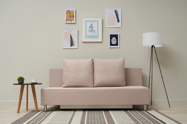 Диван еврокнижка Этно лайт бежевый