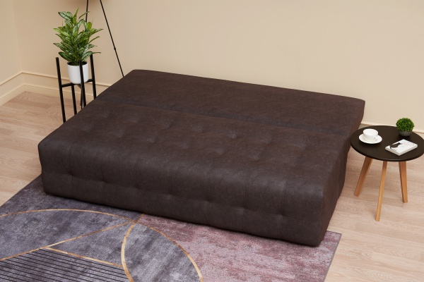 Диван еврокнижка Рон 2.0 mini серо-коричневый