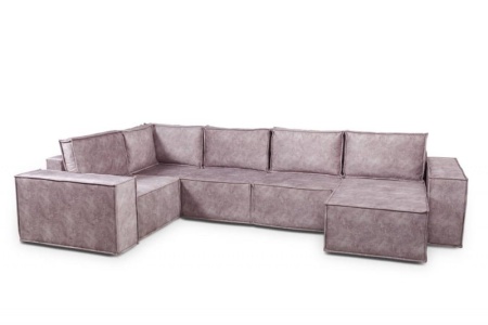 Диван Угловой Хельсинки с Оттоманкой Ш-3800 х Г-2180 х В-1000 мм/Спальное место Ш-1550 х Г-3250 мм