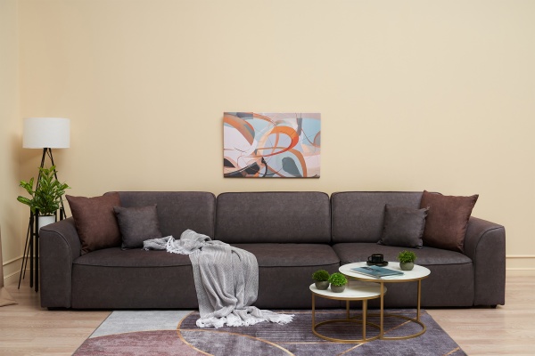 Диван еврокнижка Имир MAX SE серо-коричневый