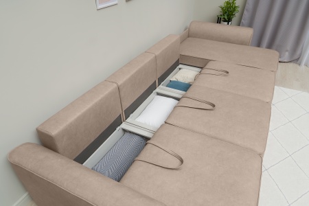 Диван угловой еврокнижка Имир MODOOL MAX бежевый