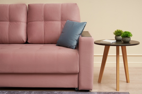 Диван выкатной Рон Compact розовый