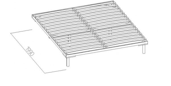 Основание Глазов 295 с гибкими ламелями (дерево)