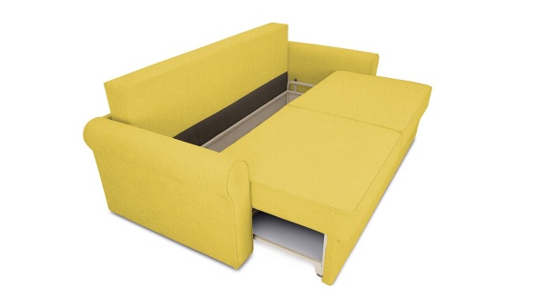 Диван «Синди» (Neo 08 (рогожка) желтый)/Д-2400х Ш-1140х В-860мм