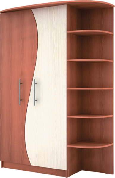 Пифагор Шкаф 2-х Створчатый МДФ (Ш-1250 х В-2100 х Г-470 мм/Разные Цвета