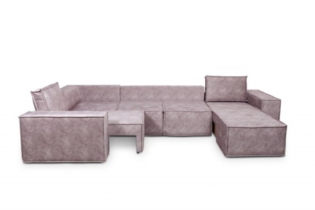 Диван Угловой Хельсинки с Оттоманкой Ш-3800 х Г-2180 х В-1000 мм/Спальное место Ш-1550 х Г-3250 мм