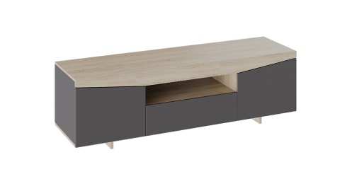 Тумба ТВ тип 1 (Дуб Сонома/ Графит Серый)/Ш-1600 × В-484 × Г-450 мм