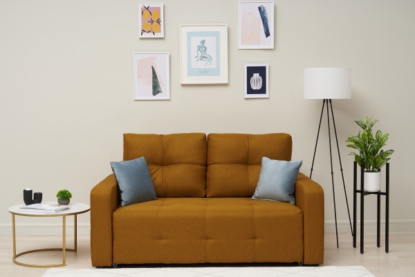 Диван выкатной Калипсо compact горчичный
