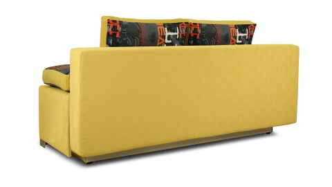Диван «Дерби» (Maserati 11 (велюр) желтый, подушка Urban (велюр) Music)/Д-1940х Ш-860х В-760мм