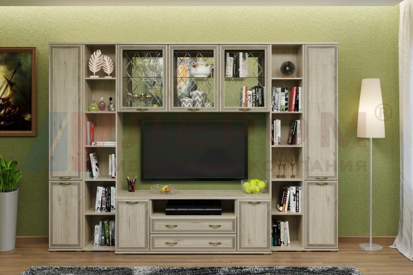 Гостиная-Стенка Карина-25 (В-2224 х Ш-3060 х Г-448 мм)