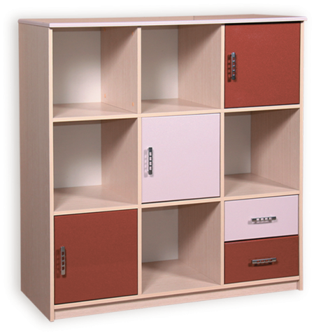 Архимед Шкаф Многоцелевой А-2 МДФ (Ш-1160 мм х В-1220 мм х Г-440 мм)/Разные Цвета