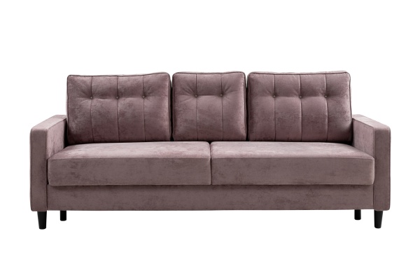 Диван тик-так Арно светло-розовый / светло-серый