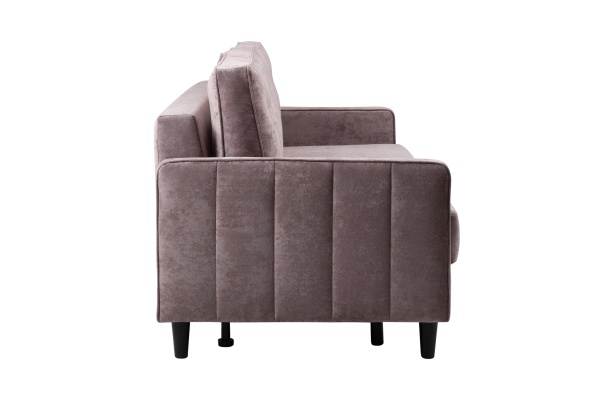 Диван тик-так Арно светло-розовый / светло-серый