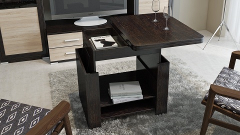 Журнальный Столик Тип 5 Трансформер Венге Цаво/Ш-600 × Г-800 × В-560 мм