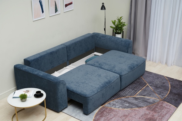 Диван еврокнижка Имир SE синий