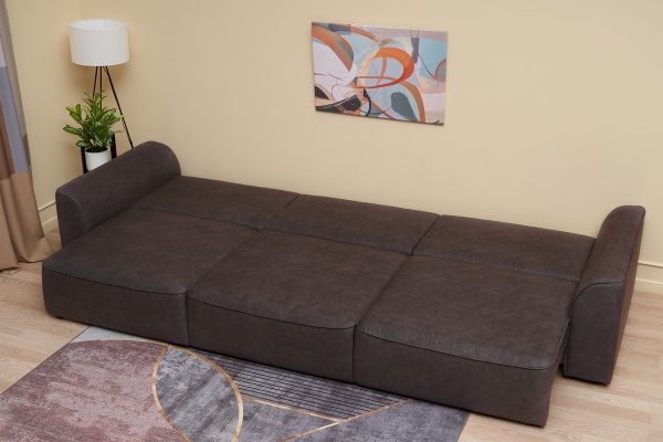 Диван еврокнижка Имир MAX SE серо-коричневый