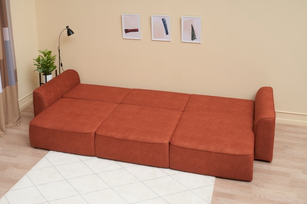 Диван еврокнижка Имир MAX SE оранжевый