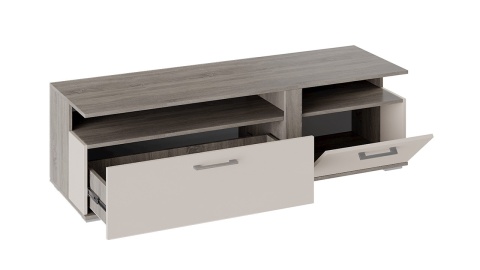 Тумба ТВ Тип 2 (Дуб Сонома Трюфель/Бежевый Глянец)/Ш-1502 × В-444 × Г-485 мм