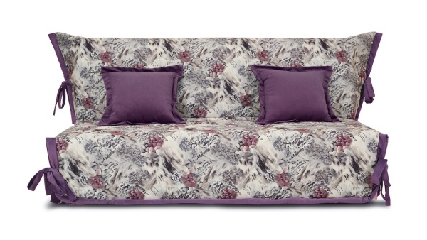 Диван «Вена» (145х200/160х200) (Vintage 07 (велюр), кант Maserati 18 (велюр) фиолетовый)