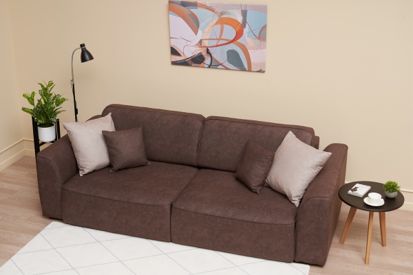 Диван еврокнижка Имир SE коричневый