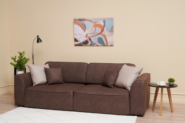 Диван еврокнижка Имир SE коричневый