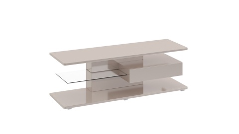 Тумба ТВ тип 1 «Diamond» (Бежевый глянец)/Ш-1400 × В-460 × Г-440 мм