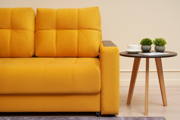 Диван выкатной Рон Compact желтый