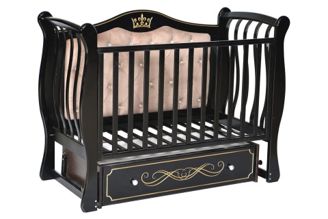 Кроватка "Luiza 333" с мягкой спинкой