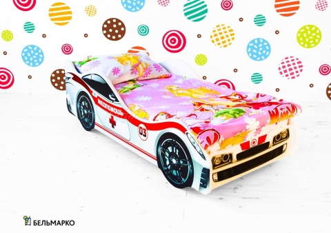 Детская кровать-тачка МЕДПОМОЩЬ