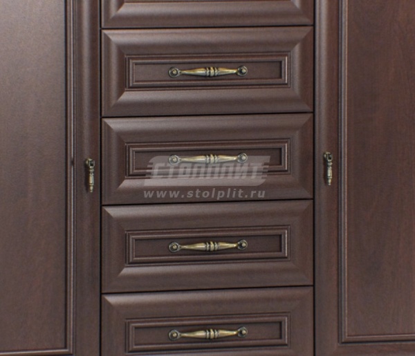 Верди СБ-1448 Комод 2-х дверный с 5-тью ящиками