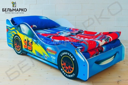 Детская кровать-тачка ТАЧКА СИНЯЯ