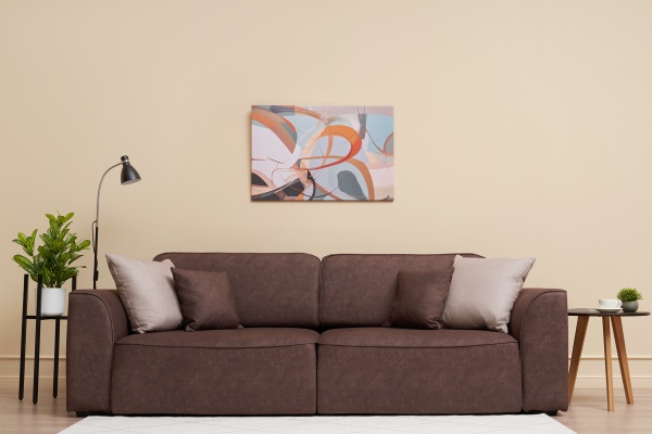 Диван еврокнижка Имир SE коричневый